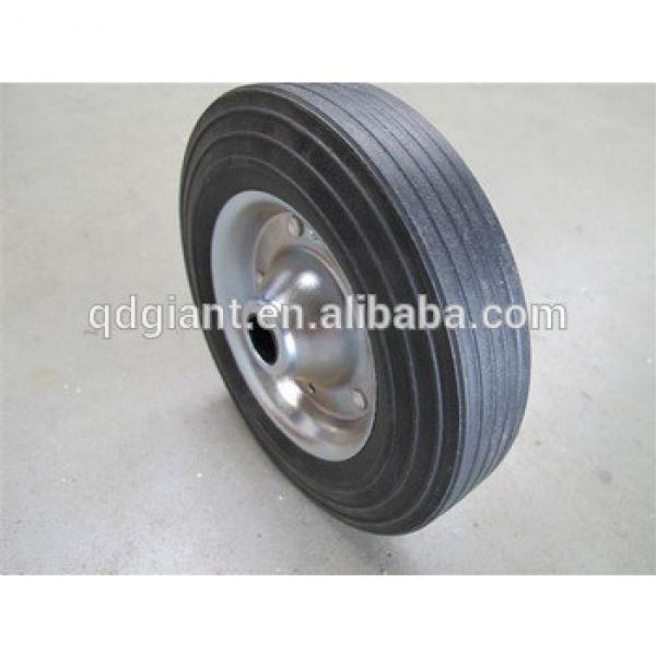 High quality solid rubber wheels 8x2 for barbecue cart #1 image