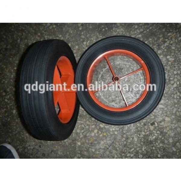 solid rubber wheel 13&quot;x3&quot; for wheelbarrow/Rubber Powder wheel #1 image