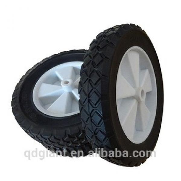 8x1.75 white plastic rim solid wheel #1 image