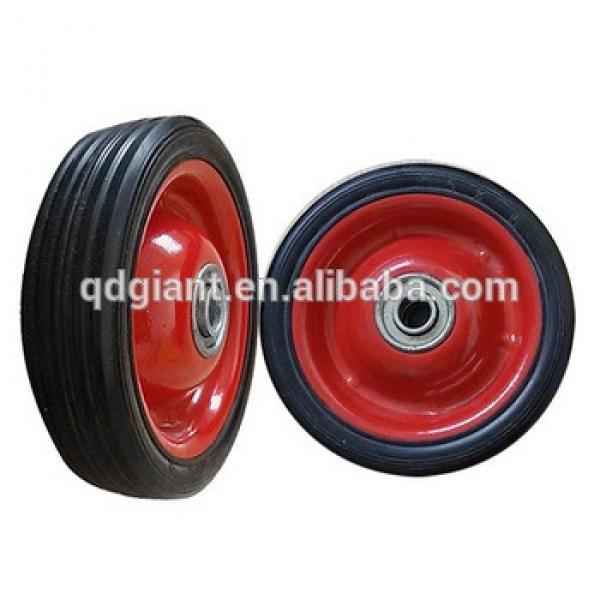 5x1.5 inches rubber solid small wheel #1 image