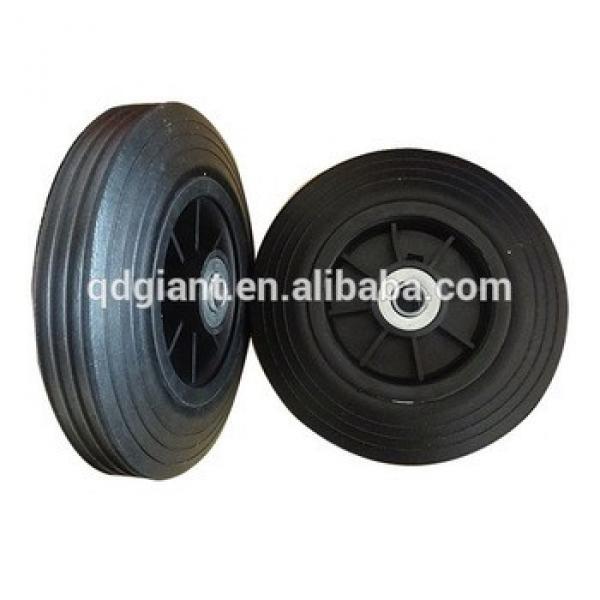 8 inch rubber hand trolley wheel #1 image