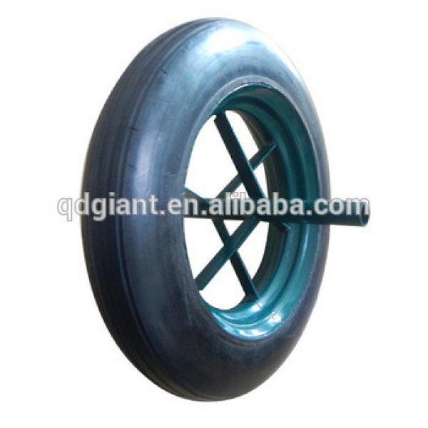 Wheelbarrow Solid Rubber Tires 14&quot;x4&quot; #1 image