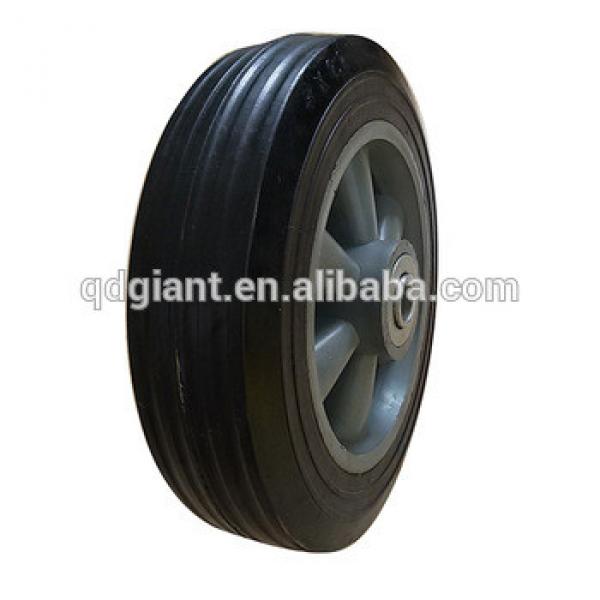 High quality solid rubber wheel 8x2 for barbecue cart #1 image