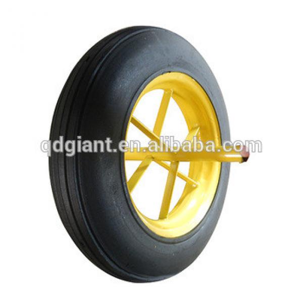 12 to 16 inch solid rubber wheels for wheelbarrow #1 image