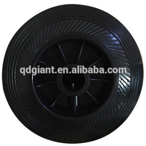 6 inch PU tyre &amp;plastic rim trash bin wheels #1 image