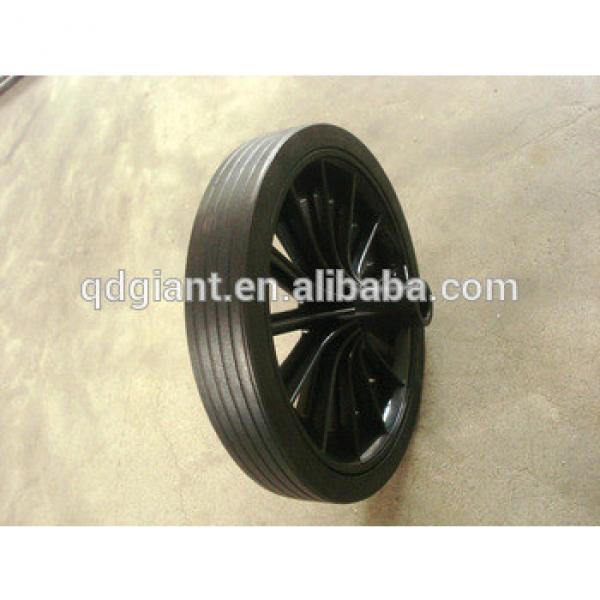 Rubber solid 12 inch wheel for dustbin #1 image