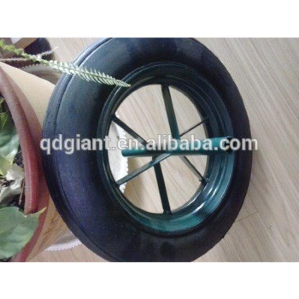 14&quot;x4&quot; wheel used hand truck solid rubber tire #1 image