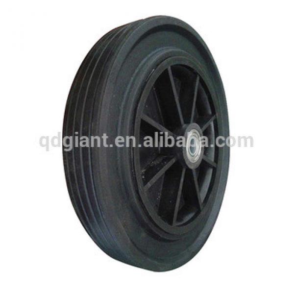 8 inch cheap solid rubber wheel with plastic rim #1 image