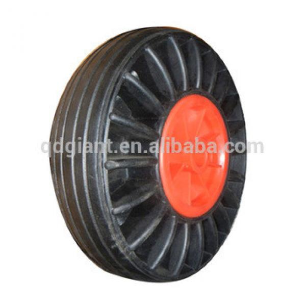 Inexpensive solid rubber wheel 10&quot;x3&quot; with plastic rim #1 image