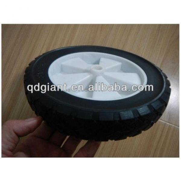 High quality portable 8 inch solid rubber wheel with plastic rim #1 image