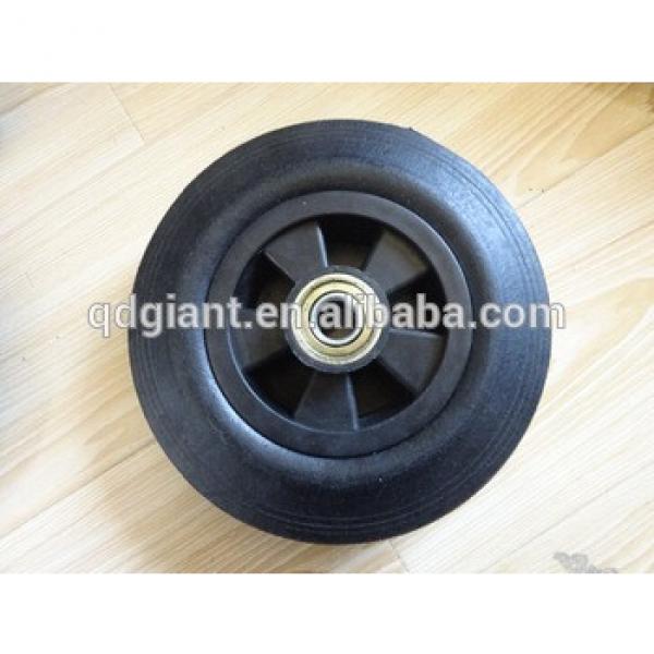 8inch solid rubber wheels for hand trolleys and wheel barrow #1 image