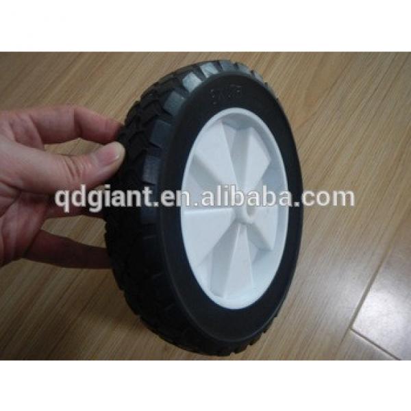 8 inch Solid Rubber Wheel for Wagons or Outdoor Dustbin #1 image