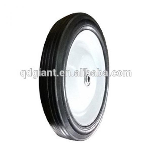 10inch solid wheel barrow wheel with metal rim #1 image