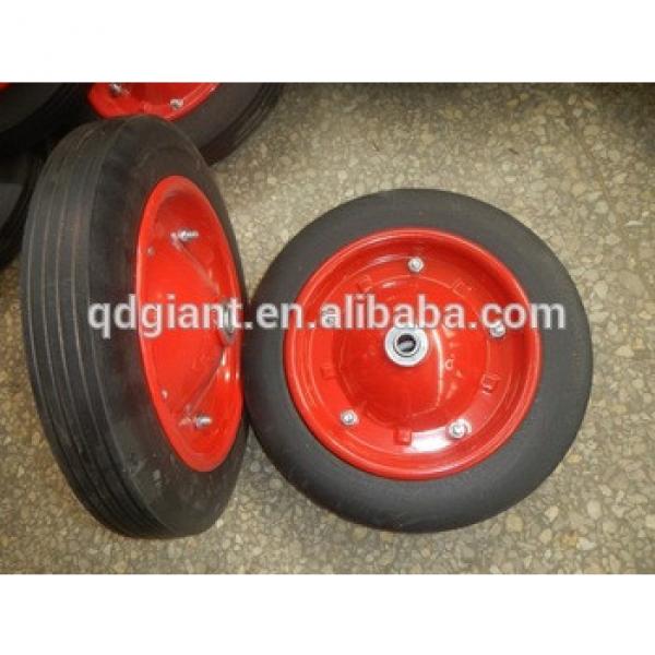 steel rims wheels solid rubber beach cart wheels #1 image