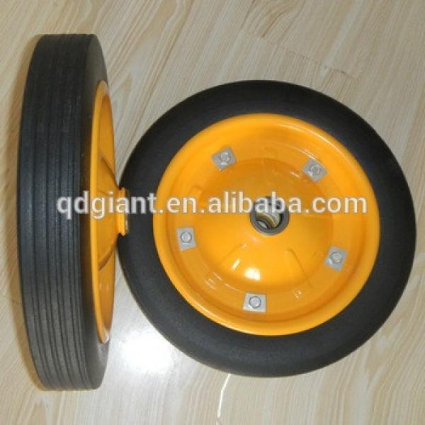 high quality solid rubber wheels for wagon cart / beach trolley cart #1 image