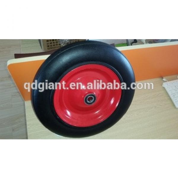 14&quot;x4&quot; cheap solid rubber wheelbarrow wheels #1 image