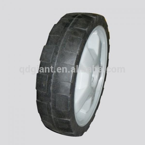 12 inch plastic rim lawn mover solid rubber wheel #1 image