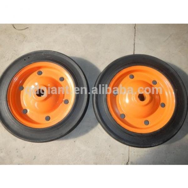 13&quot;x3&quot; low price solid rubber wheel for wheelbarrow WB3800 #1 image