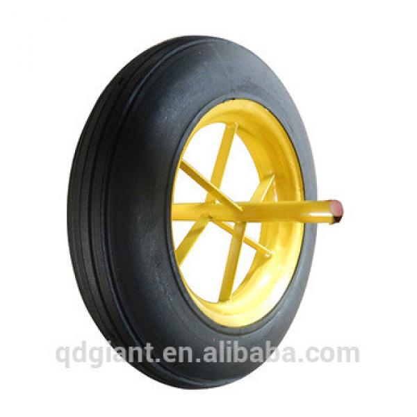 Solid rubber wheel 14x4 for wheelbarrow WB6400 #1 image