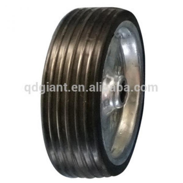 200x60 steel rim solid rubber wheel #1 image