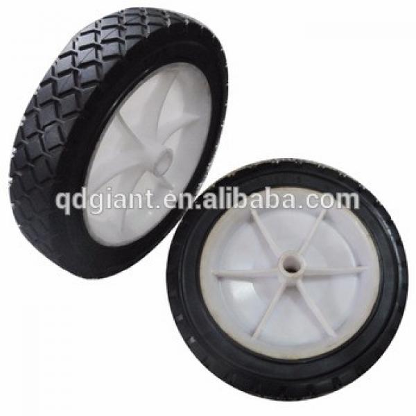 castor wheel solid rubber wheel 7&quot; x 1.5&quot; with plastic rim #1 image