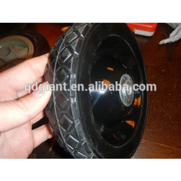 7x1.5 inch solid rubber wheel for hand trolley #1 image