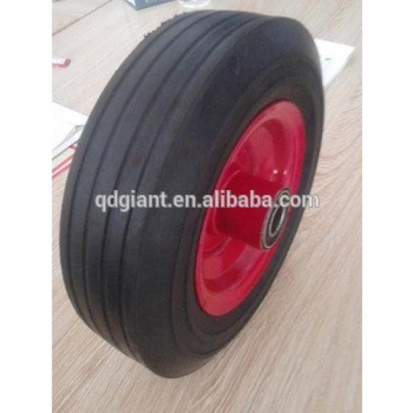 hot-selling 8&#39;&#39; solid rubber trolley cart wheels #1 image