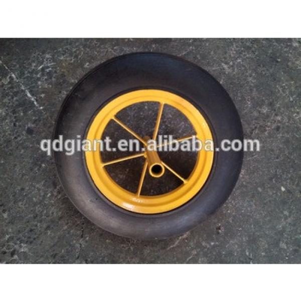 high quality 14inch hand truck wheels solid rubber trolley wheel #1 image