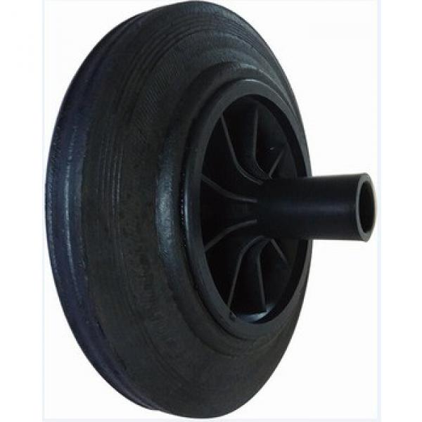 200mm solid rubber wheel for trash bin / waste bin #1 image