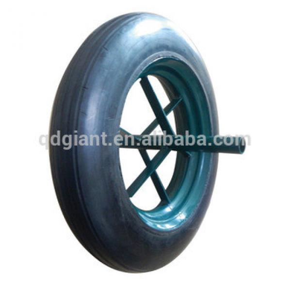Top quality utility wheelbarrow solid rubber wheel 14 inch tyre #1 image