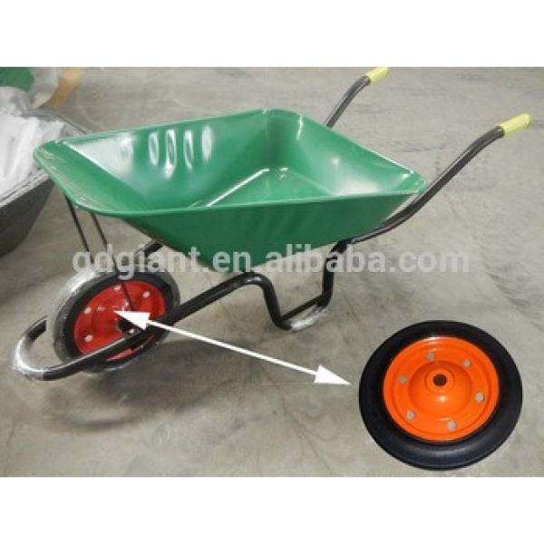 13inch steel rim solid rubber wheel wheelbarrow wheel with good bearing #1 image