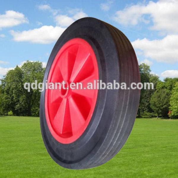 12inch plastic rim solid rubber wheels for hand trolleys #1 image