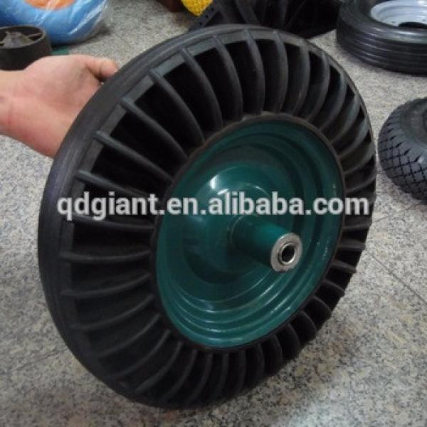 china wholesaler solid rubber wheel used for construction wheelbarrow 3.50-8 #1 image