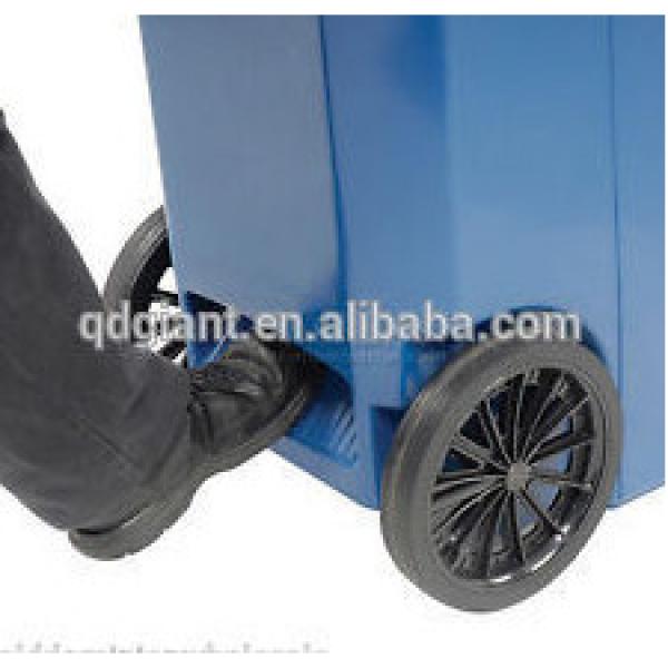 250mm solid rubber wheels for garbage bin / trash can #1 image