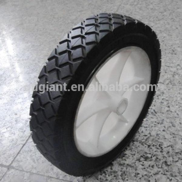 Hot selling 7 &amp; 8 inch solid plastic rim rubber wheels #1 image