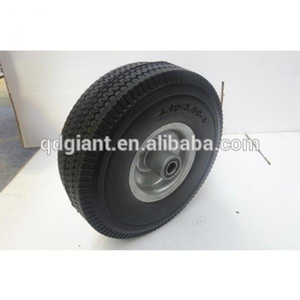 10inch hand truck pu rubber wheel #1 image
