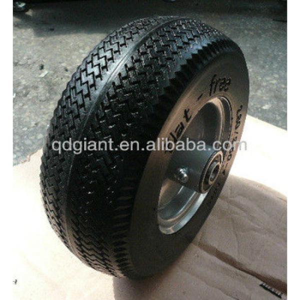 PU foam flate free wheel tire 280/250-4 wheelbarrow wheel #1 image