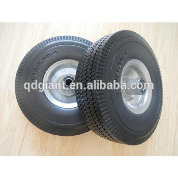 PU foam solid wheels 3.50-4 with metal rim #1 image