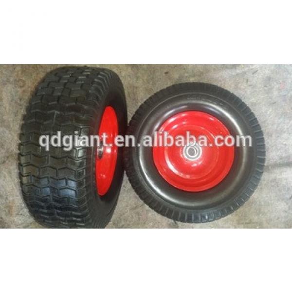 Pu foam wheel 16*6.50-8 with rim for handcarts #1 image