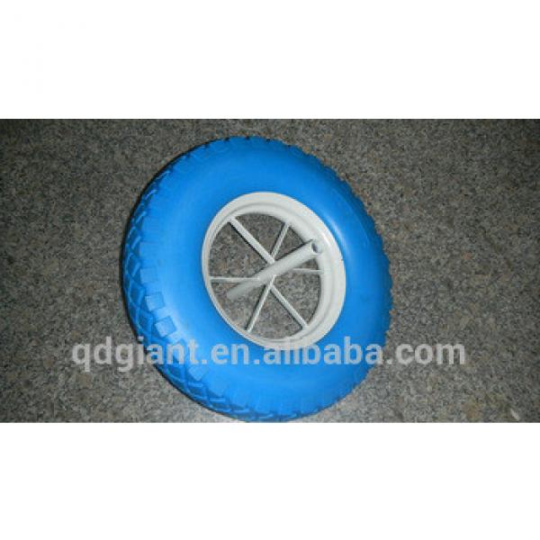 Blue color french model flat free wheel 4.80/4.00-8 #1 image