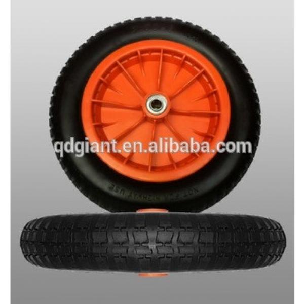 Flat Free 13 Inch PU Foam Wheel 3.00-8 #1 image