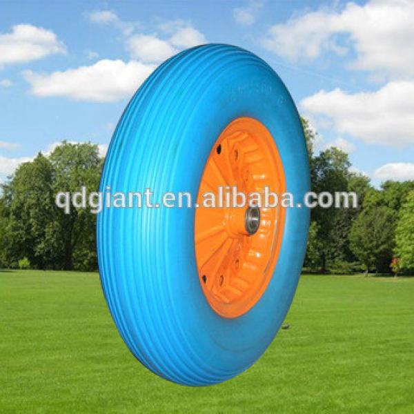 blue PU foam rubber wheel 4.80/4.00-8 #1 image