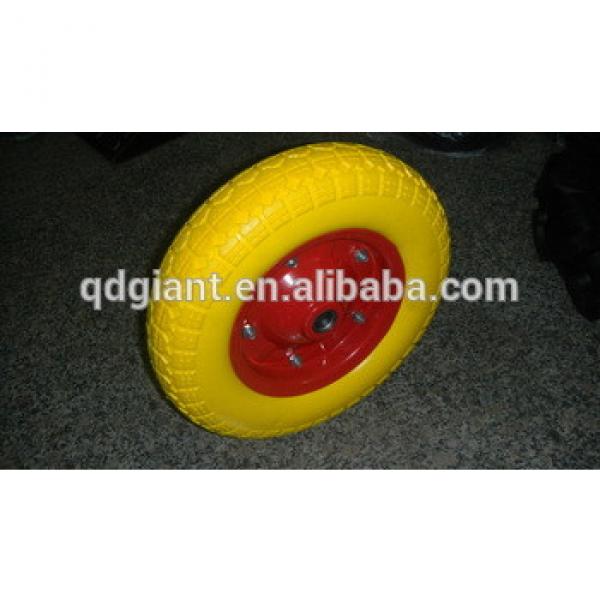 Turkey type polyurethane wheels 3.50-7 with comb pattern #1 image