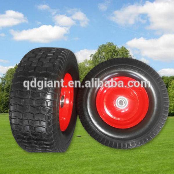 PU 6.50-8 rubber wheel with plastic rim #1 image