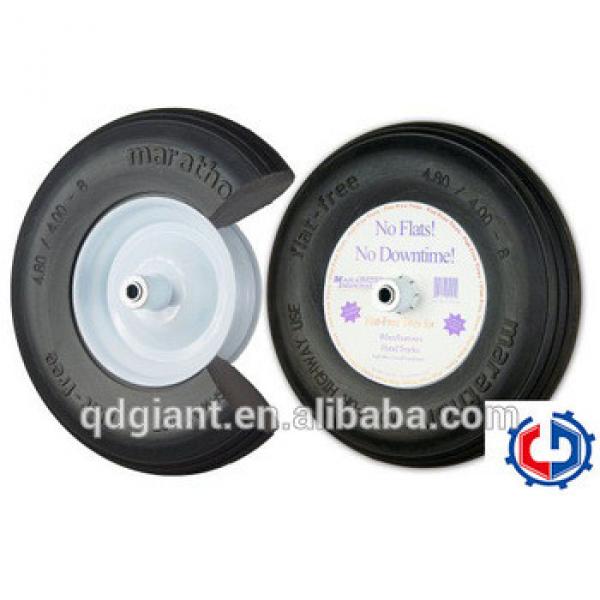 Flat free tire 16 Inch 4.00-8 solid PU foam rubber wheel #1 image