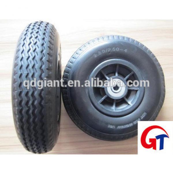 Flat Free Rubber Wheels 8 inch 2.50-4 Pu foam tire #1 image