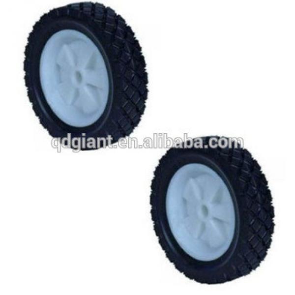 New 8&quot; x 1.5&quot; Lawn Mower Solid Rubber Tires with Plastic Rims Tractor Industrial #1 image