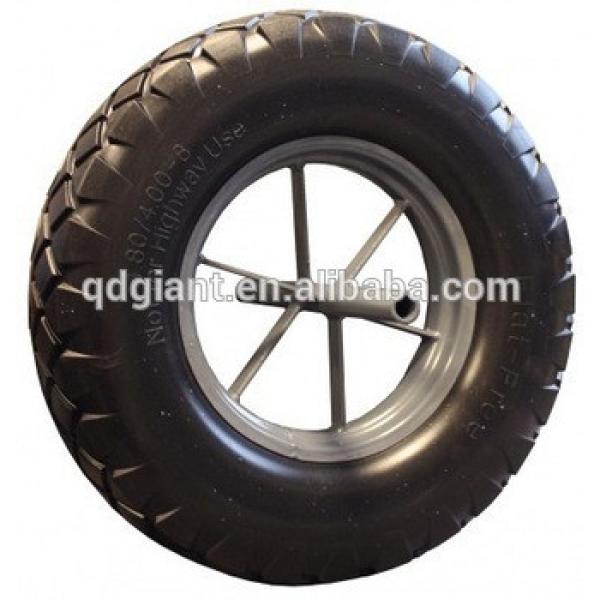 Puncture proof wheel with metal spoked rim #1 image
