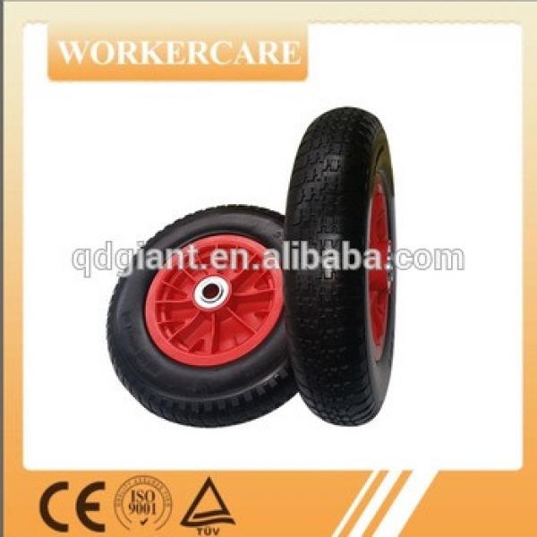wheelbarrow flat free tire 13&quot;x3&quot; , polyurethane wheel for wheelbarrow #1 image