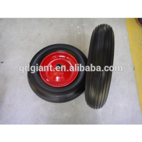 3.50-8 tyre PU wheel for hand truck #1 image